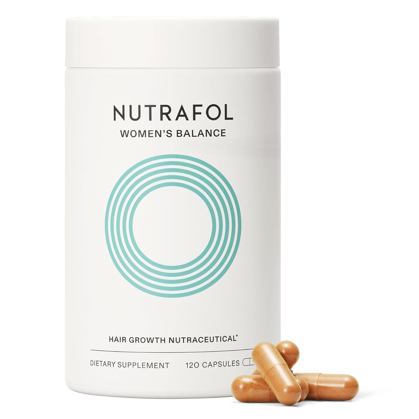 Nutrafol Women’s Balance Hair Growth Supplements, Ages 45+ (120 capsules, 1-month supply)